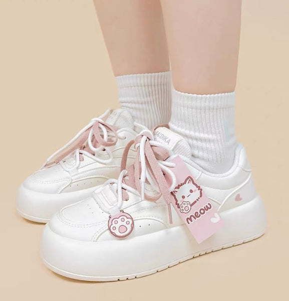 Kawaii Paw White Shoes PN7154
