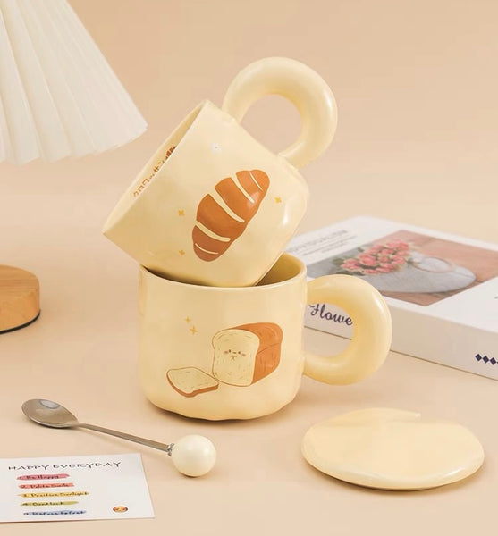 Kawaii Bread Mug PN7134