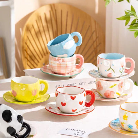 Fashion Coffee Cup Plate Set PN7216