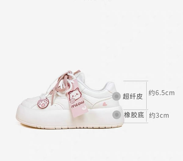Kawaii Paw White Shoes PN7154