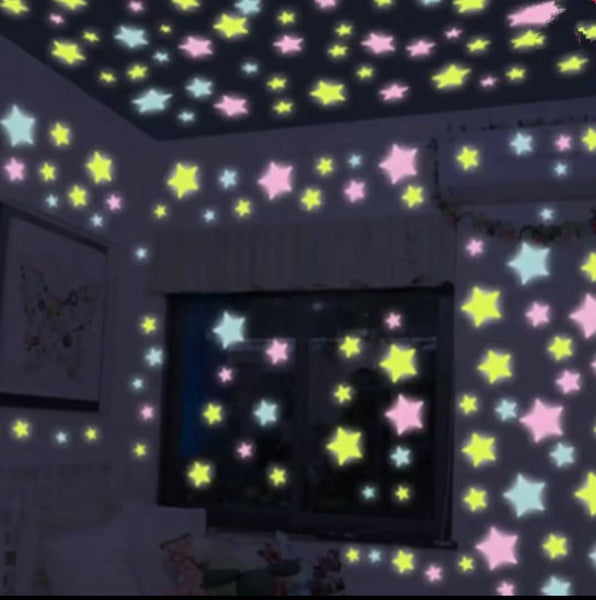 Pretty Fluorescent Star Stickers PN7166