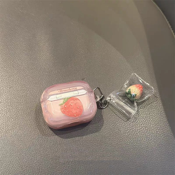 Cute Strawberry Airpods Case For Iphone PN7398