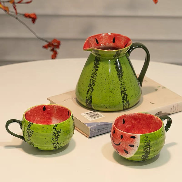 Fashion Watermelon Teapot And Bottle PN7395