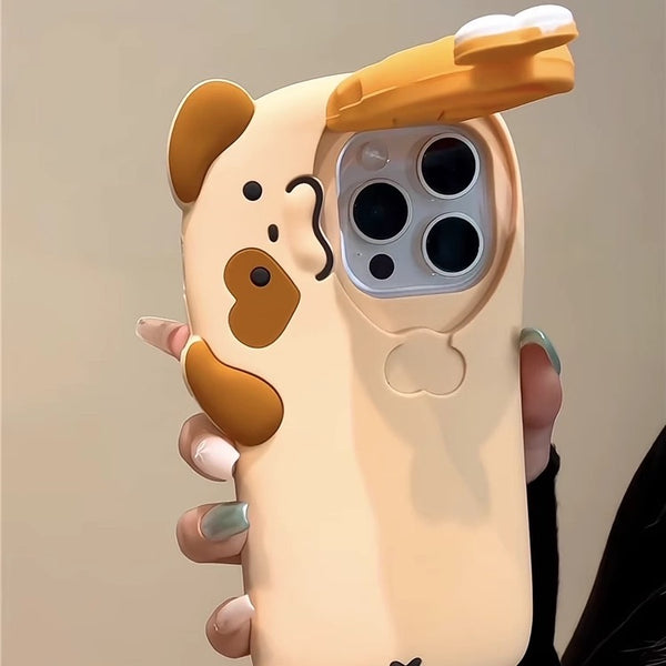 Kawaii Dog Phone Case for iPhone 12pro max/13/13pro/13pro max/14/14pro/14pro max/15/15pro/15pro max/16/16pro/16pro max PN7246