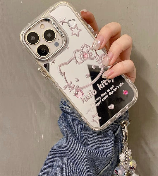 Kawaii Kitty Phone Case for iPhone 12/12pro/12pro max/13/13pro/13pro max/14/14 pro/14pro max/15/15pro/15pro max PN6402