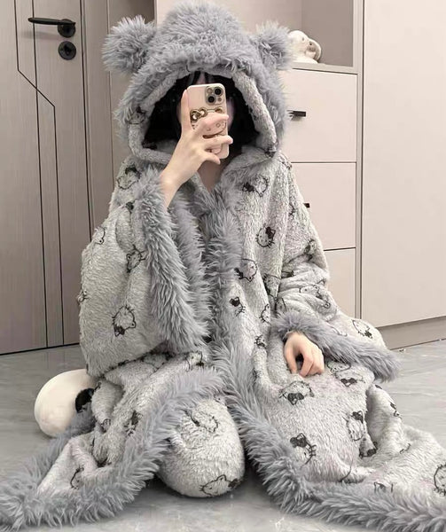 Cute Winter Pajamas Gown PN7149