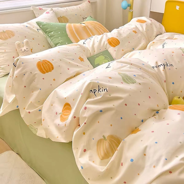 Kawaii Pumpkin Bedding Set PN7383