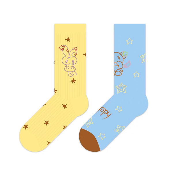 Cute Bunny And Cat Socks PN7161