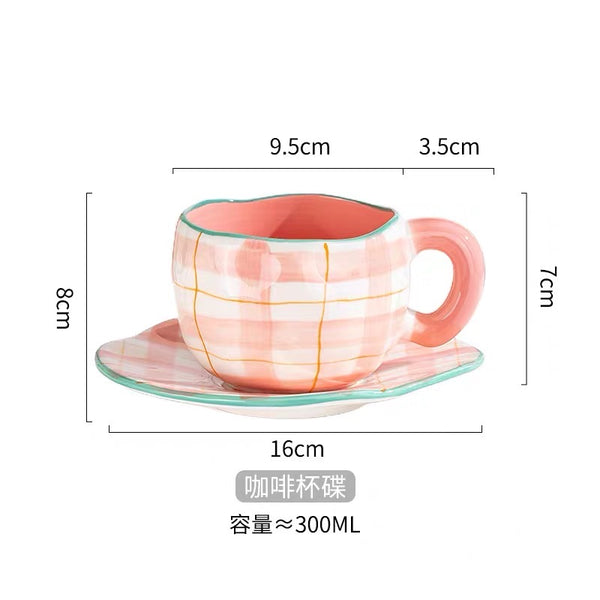 Fashion Coffee Cup Plate Set PN7216
