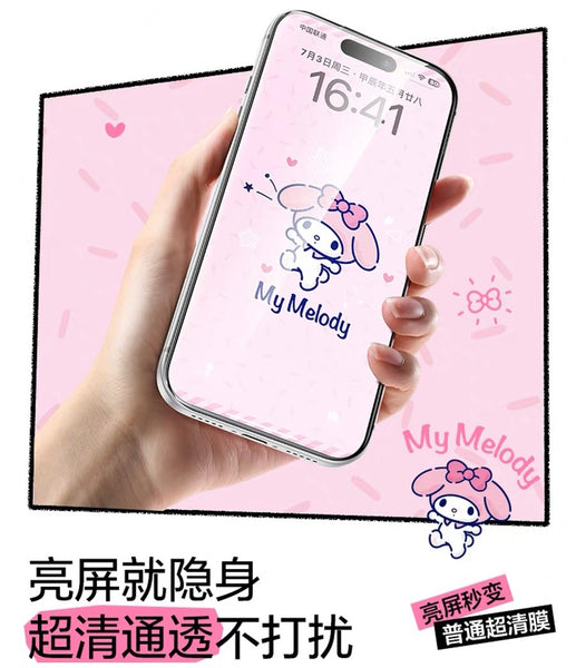 Cute Tempered Glass Film for iPhone 13/13pro/13pro max/14/14pro/14pro max/15/15pro/15pro max/16/16pro/16pro max/17/17pro/17pro max/ PN7277