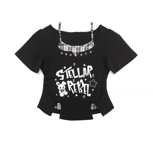 Fashion Girl Tshirt And Skirt Set PN7053