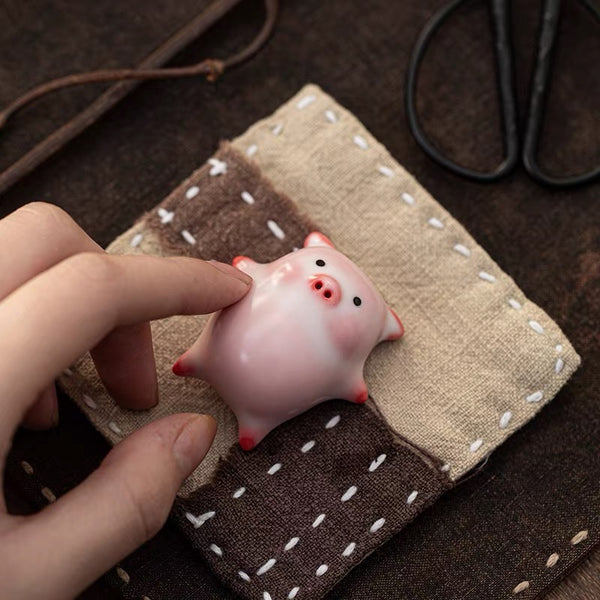 Kawaii Pig Bottle And Coaster PN7137