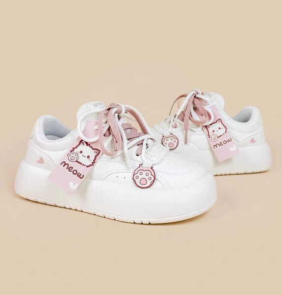 Kawaii Paw White Shoes PN7154