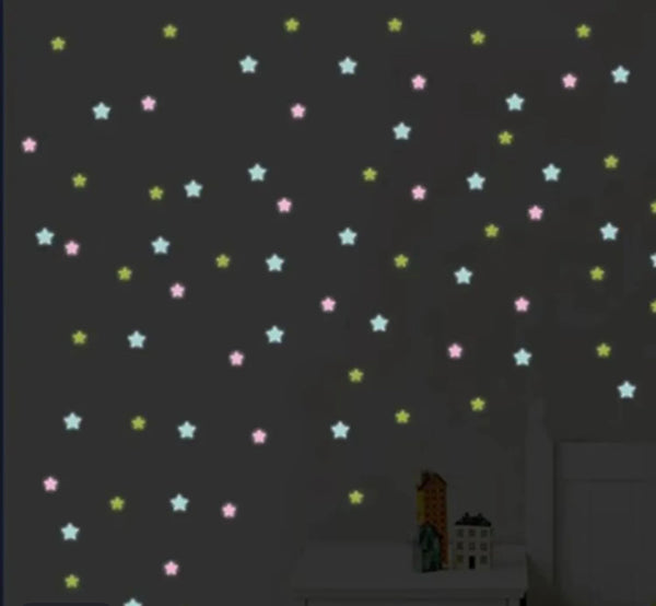 Pretty Fluorescent Star Stickers PN7166