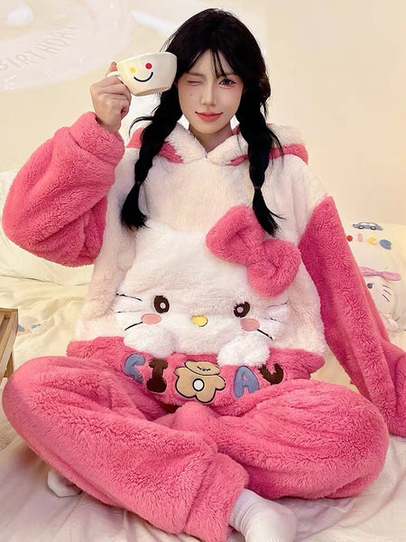 Kawaii Kitty Pajamas Home Suit PN7254