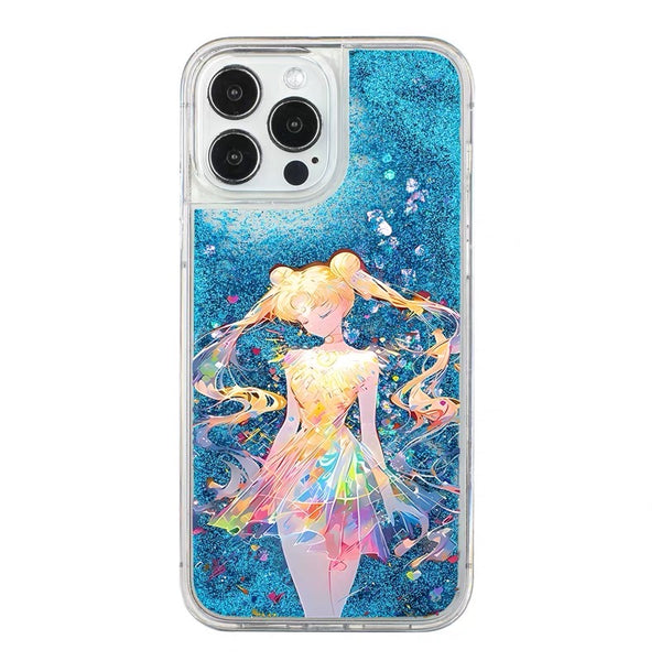 Sailormoon Liquid Phone Case for iPhone 11/11pro max/12/12pro max/13/13pro/13pro max/14/14pro/14pro max/15/15pro/15pro max/16/16pro/16pro max PN7253