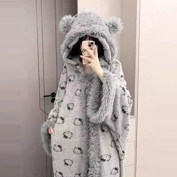 Cute Winter Pajamas Gown PN7149