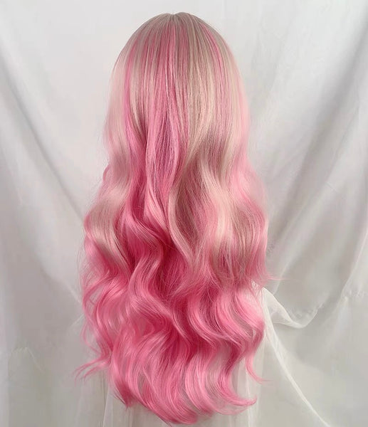 Fashion Gradient Pink Wig PN7404