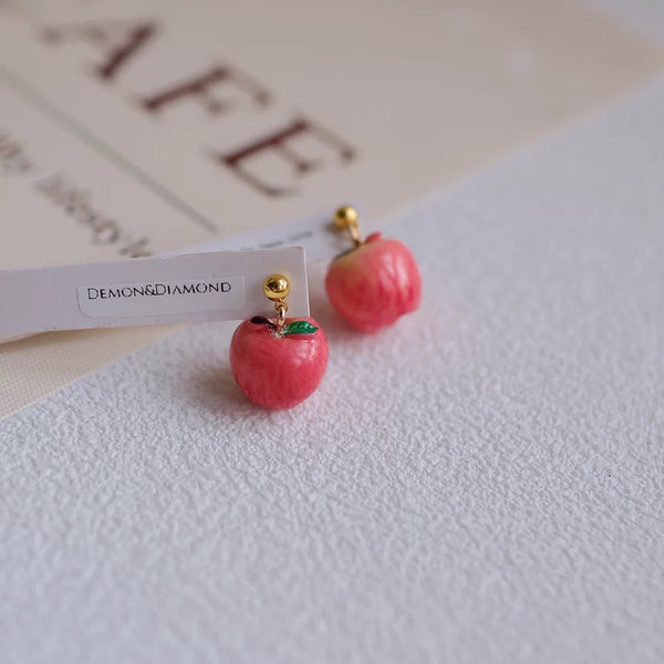 Cute Apple Earrings/Clips PN7376