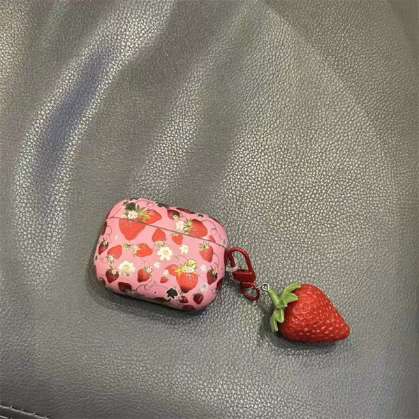 Kawaii Strawberry Airpods Case For Iphone PN7399