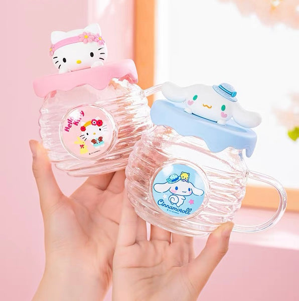 Cartoon Anime Glass Water Cups PN7264