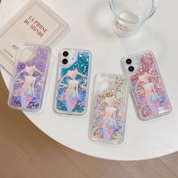 Sailormoon Liquid Phone Case for iPhone 11/11pro max/12/12pro max/13/13pro/13pro max/14/14pro/14pro max/15/15pro/15pro max/16/16pro/16pro max PN7253