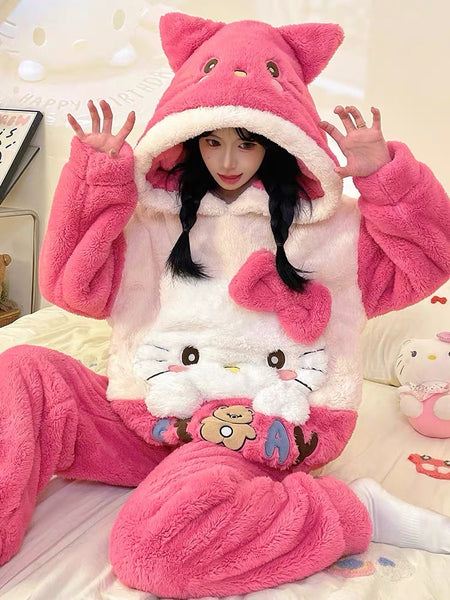 Kawaii Kitty Pajamas Home Suit PN7254