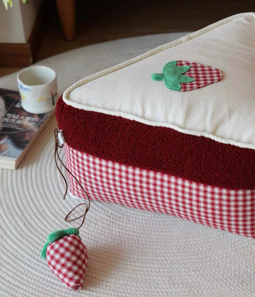 Kawaii Strawberry Seat Cushion PN7172
