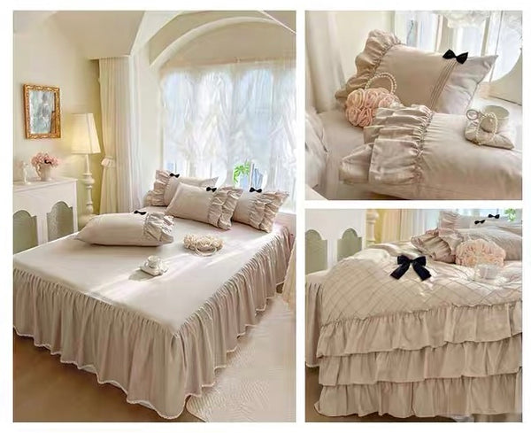 Pretty Bowknot Bedding Set PN7186