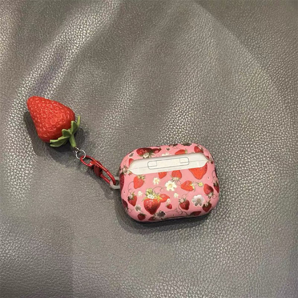 Kawaii Strawberry Airpods Case For Iphone PN7399