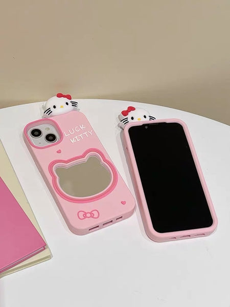 Lovely Kitty Phone Case for iPhone 11/12/12pro/12pro max/13/13pro/13pro max/14/14 pro/14pro max PN6137