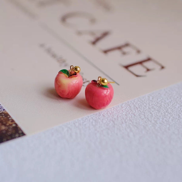 Cute Apple Earrings/Clips PN7376