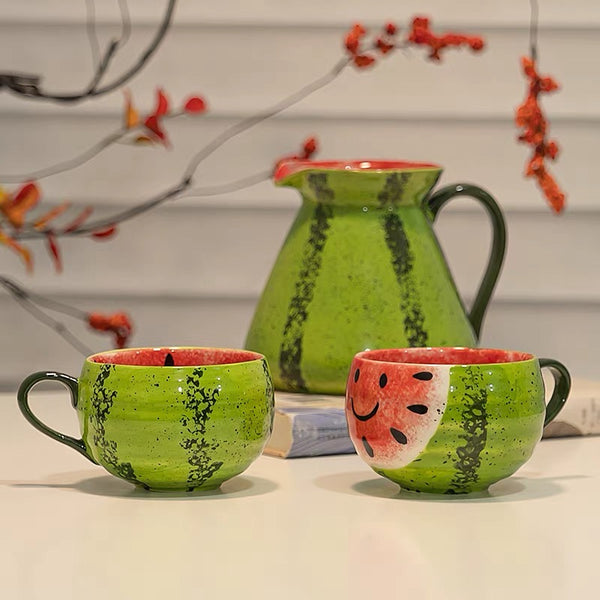 Fashion Watermelon Teapot And Bottle PN7395