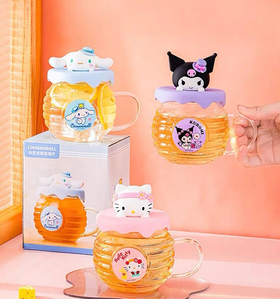 Cartoon Anime Glass Water Cups PN7264