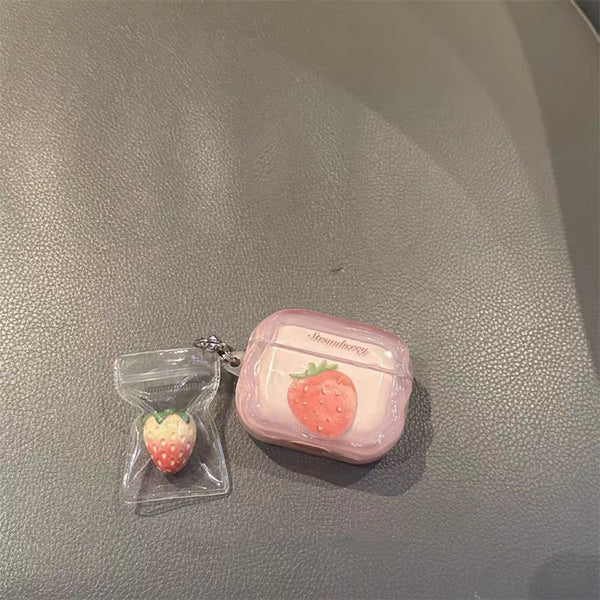 Cute Strawberry Airpods Case For Iphone PN7398