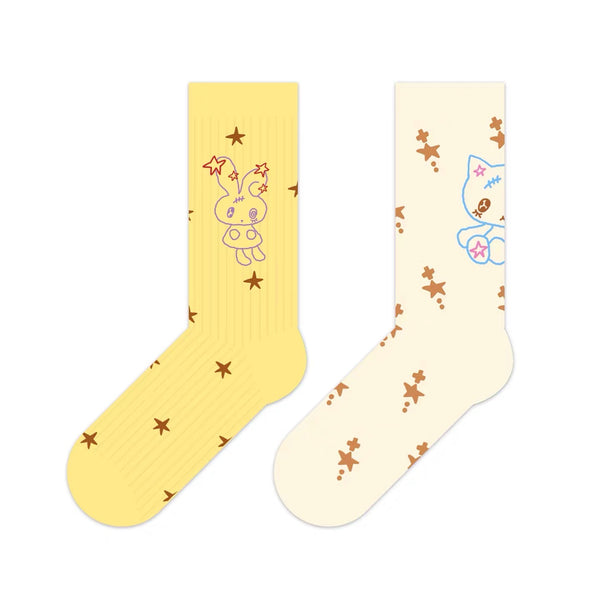 Cute Bunny And Cat Socks PN7161