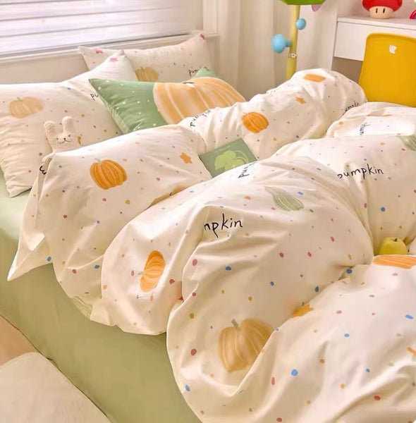 Kawaii Pumpkin Bedding Set PN7383
