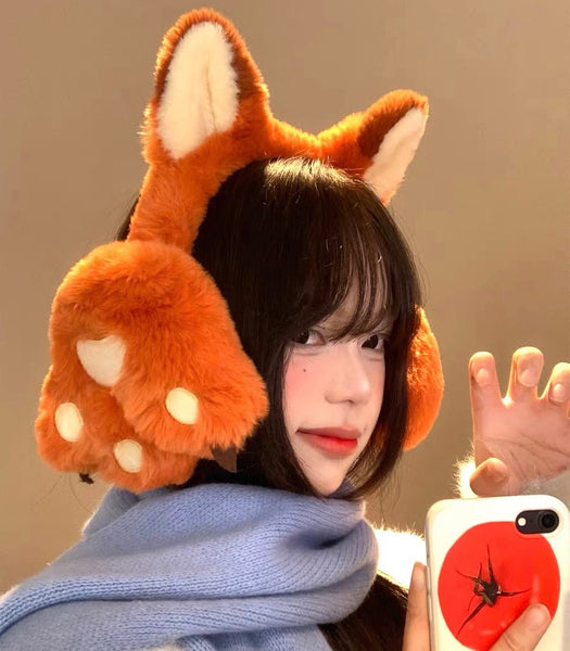 Kawaii Fox Earmuffs PN7288
