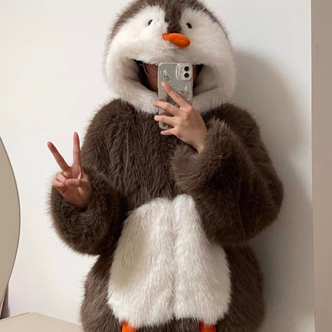 Cute Penguin Parent-child Coat PN7278