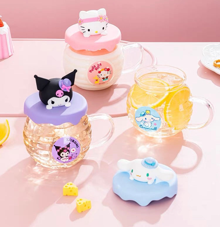 Cartoon Anime Glass Water Cups PN7264