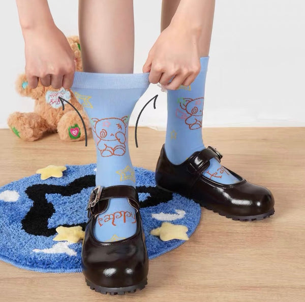 Cute Bunny And Cat Socks PN7161