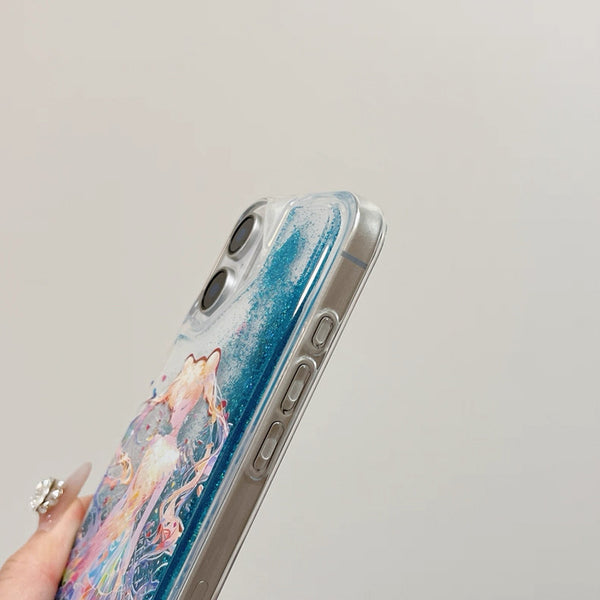 Sailormoon Liquid Phone Case for iPhone 11/11pro max/12/12pro max/13/13pro/13pro max/14/14pro/14pro max/15/15pro/15pro max/16/16pro/16pro max PN7253
