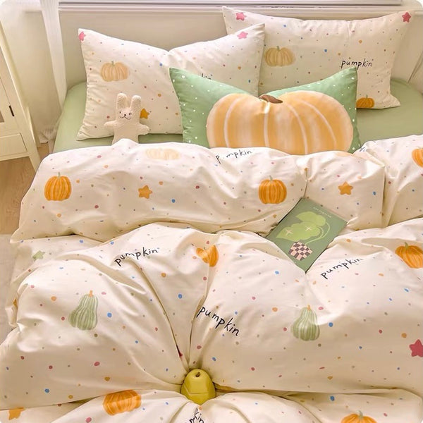 Kawaii Pumpkin Bedding Set PN7383
