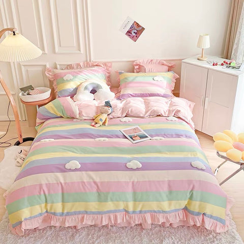 Kawaii Rainbow Bedding Set PN7187