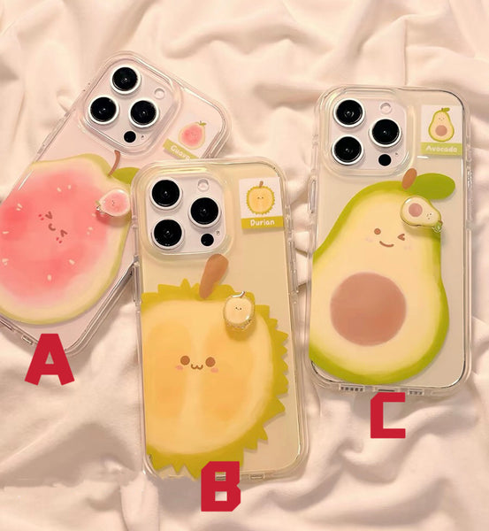 Cute Fruits Phone Case for iPhone 13/13pro/13pro max/14/14pro/14pro max/15/15pro/15pro max/16/16pro/16pro max/17/17pro/17pro max PN7403