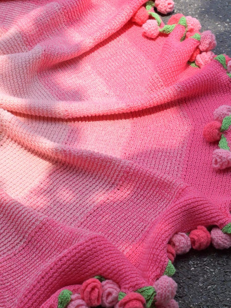 Pretty Rose Handmade Blanket Pn7194