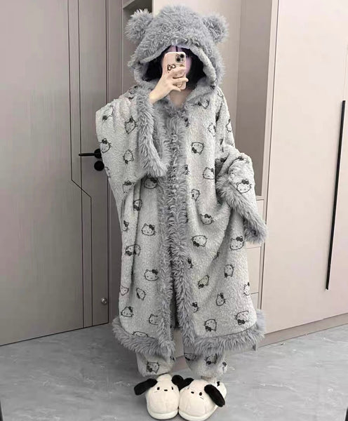Cute Winter Pajamas Gown PN7149