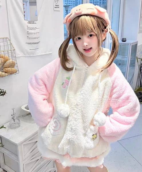 Lolita Bear And Strawberry Coat PN7232