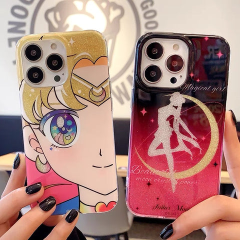 Kawaii Sailormoon Phone Case for iPhone 11/12/12pro/12pro max/13/13pro/13pro max/14/14pro/14pro max/15/15pro/15pro max PN6416