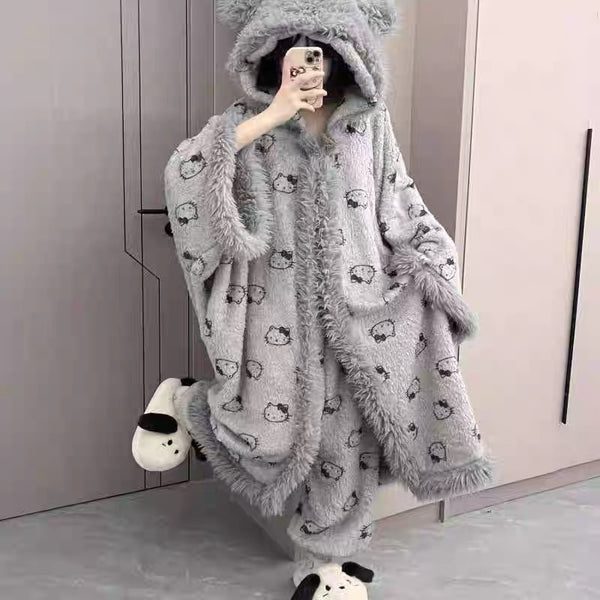 Cute Winter Pajamas Gown PN7149